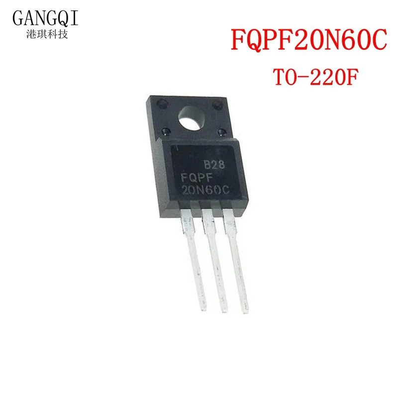 

10 шт. FQPF20N60 20N60 20N60C FQPF20N60C TO-220 TO220 600V 20A ЖК-дисплей