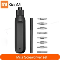 xiaomi mijia screwdriver 16in1 ratchet screwdriver home high precision torx cross 20n m diy screw driver s2 bits repair tools