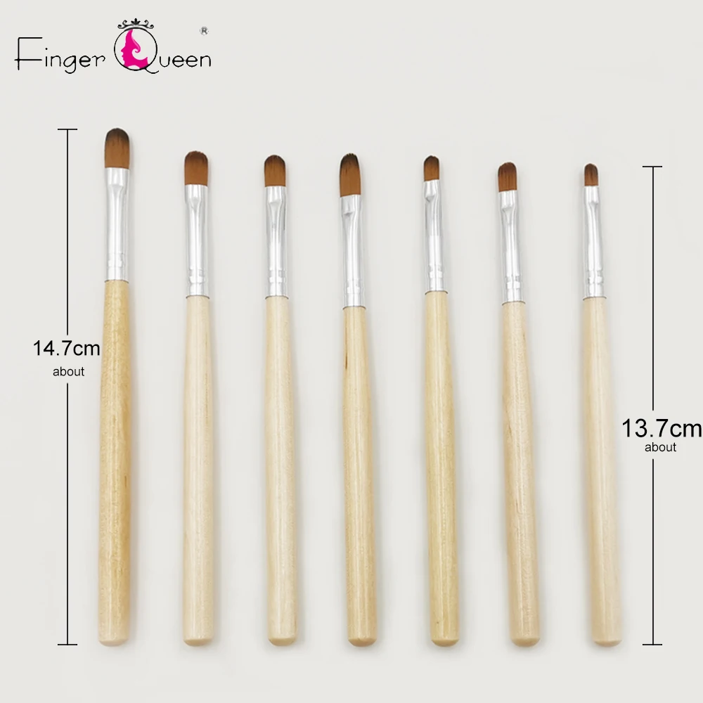 7 шт. для украшения ногтей круглые верхние акриловые полиуф гель наращивания