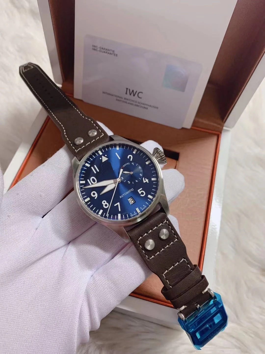 

Luxury Brand New Men Automatic Mechanical Pilot Le Petit Prince 7 Day Power Reserve Silver Black Blue Canvas Leather Watches