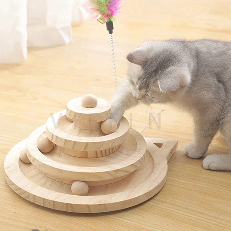 3 уровня игрушка для кошек туннель кошачья мята мышь котенок тренировка