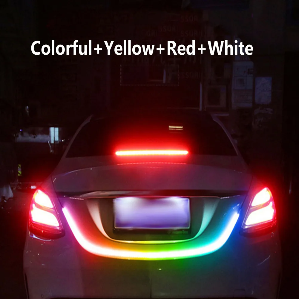 Светодиодная лента 120 см для автомобиля RGB светильник задней двери багажника