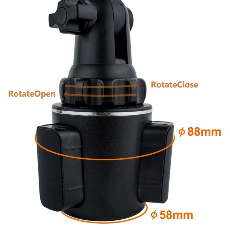 360 ° rotating car cup holder cellphone mount stand for mobile cell phones adjustable car cup phone mount for huawei samsung free global shipping