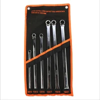6 pcs extra long double ring box end spanner aviation wrench set strong power less effort metric 8mm 21mm