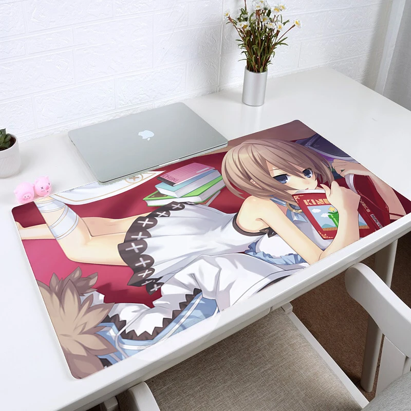 

Anime Neptunia Big Mouse Pad Gaming Mouse Pad Gamer Large Mouse Mat Computer Mousepad XXL Carpet Rubber Surface Mause Pad