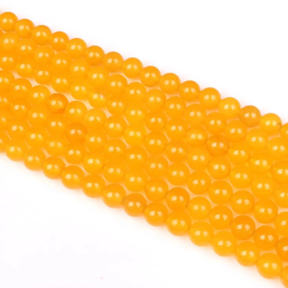 Круглые бусины 6 мм из натурального желтого халцедона агата и оникса