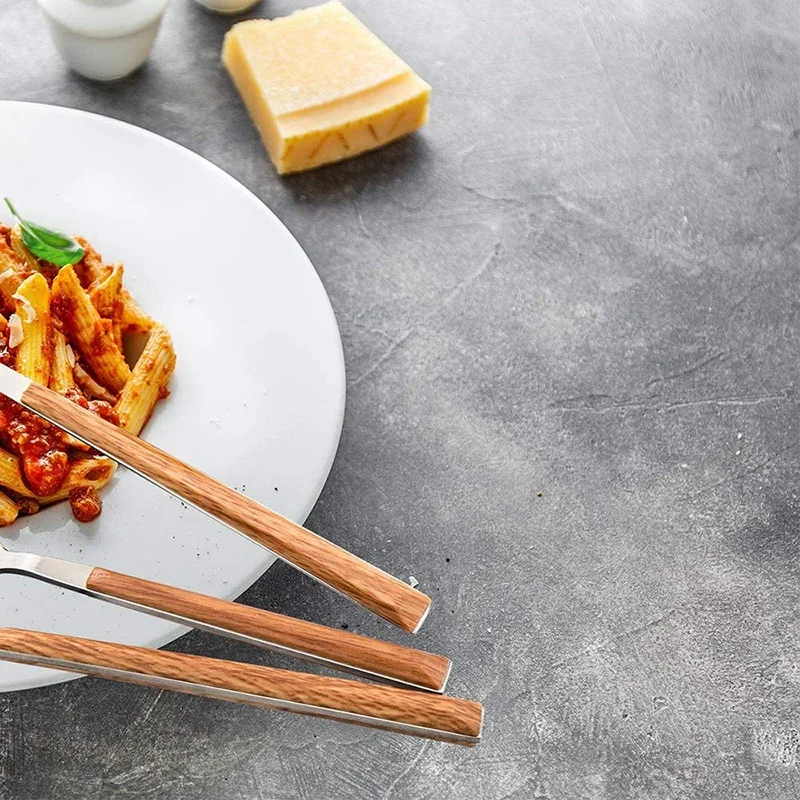 Новый 4 шт Серебристый цвет набор столовых приборов из нержавеющей стали с