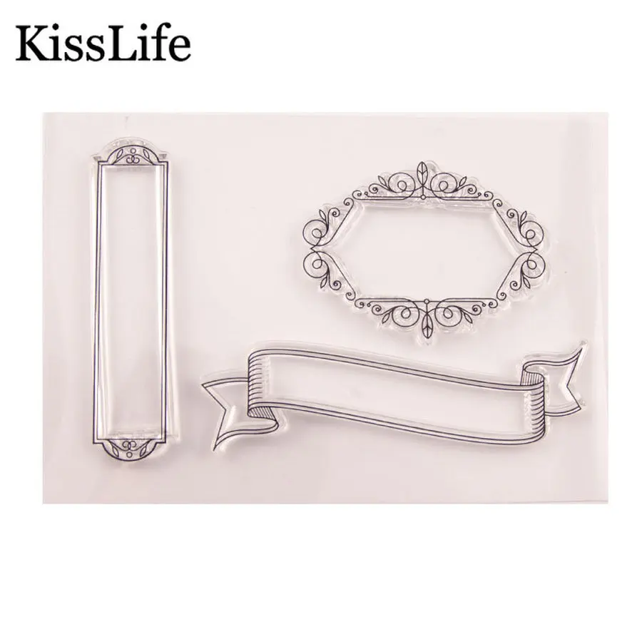 1 лист прямоугольная рамка для бирки цветочный венок прозрачные резиновые штампы