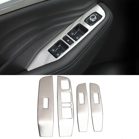 Vtear для Хавейл Ф7 Haval F7 F7x автомобильный оконный переключатель Панель планки Нержавеющая сталь декоративный интерьер, Запчасти рамы-карнизы аксессуары для авто