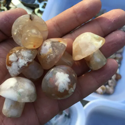 Cristal de seta de cuarzo de &aacute;gata Natural, Cr&aacute;neo tallado a mano, Reiki curativo, 2 uds.-4