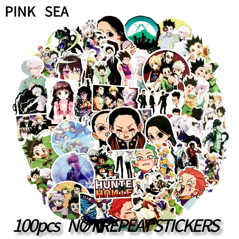 10/30/50/100Pcs/Set Japanese Anime HUNTER X HUNTER Sticker For Snowboard Bicycle Luggage Car Motorcycle Laptop Scrapbook Diy Toy