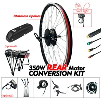 ebike conversion kit 36v 350w geared hub wheel motor display electric bike bicycle conversion kit for electric bike