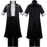 dabi black outfit leather trench cosplay costume full set