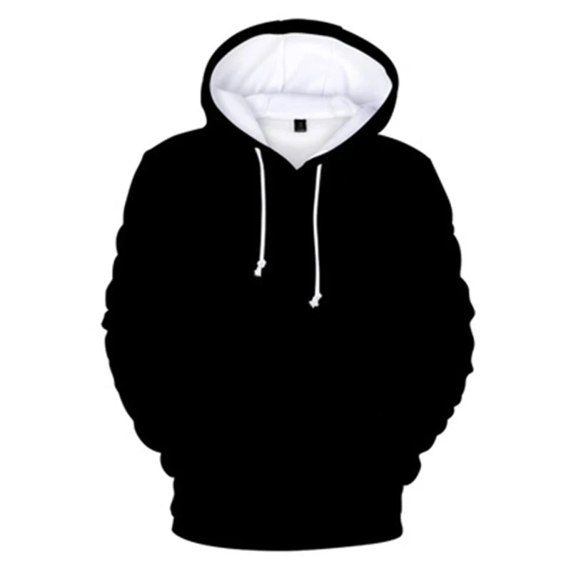 

2020 New Fashion Fall 3D Monochrome Hooded Men's Clothing Sweatshirt Boys Girls Street Hoodie Kids 3d Black Hoodies xxs-4xl