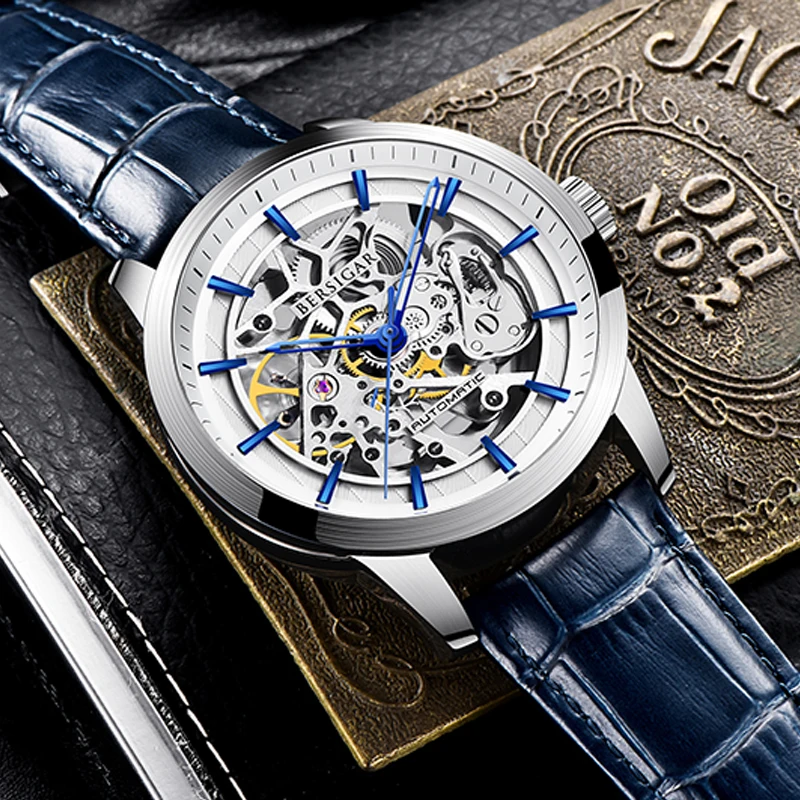 Часы скелетоны Мужские механические водонепроницаемые автоматические|Мужские