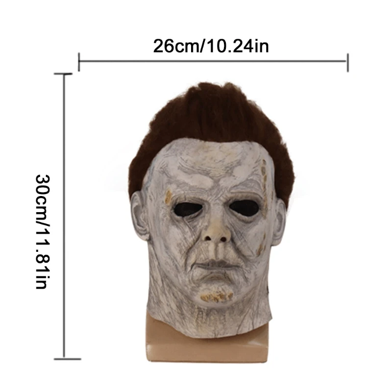 

Halloween Myers Mask Costume Horror Toy Scary Headgear Cosplay Props for Easter