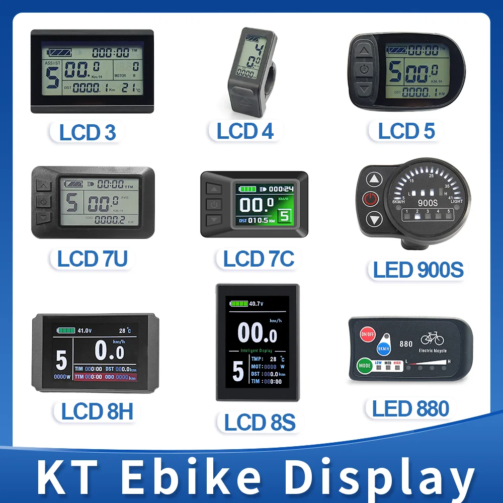 Дисплей для электровелосипеда 24V36V48V72V LCD3 LCD4 LCD5 LCD7U LCD7C LCD8H LCD8S LED880 LED900S комплекта