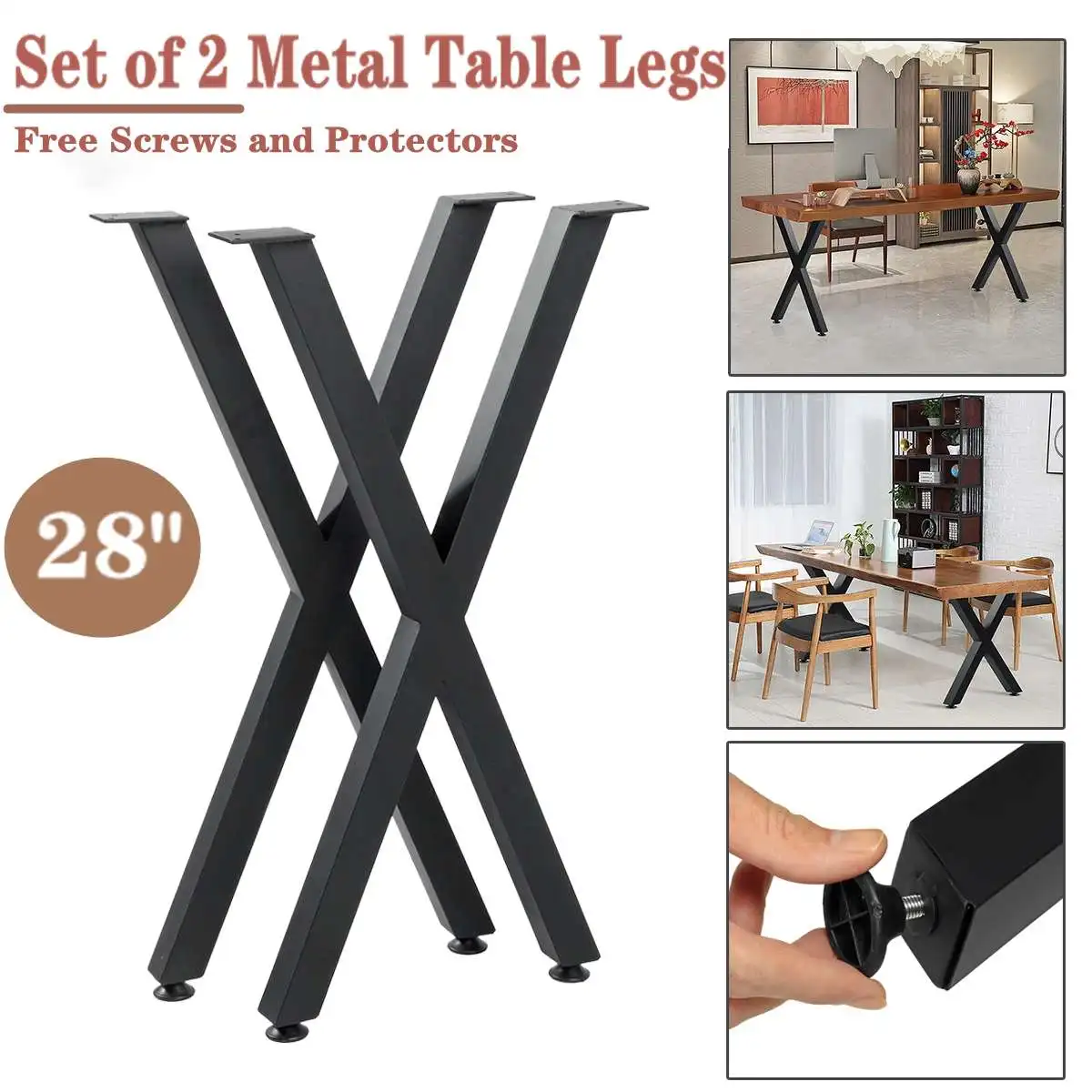 

Industry Table Legs Coffee Desk Chair Legs Metal DIY Hardware Hairpin Legs Desk Stand Bench Handcrafts Furniture Support Leg
