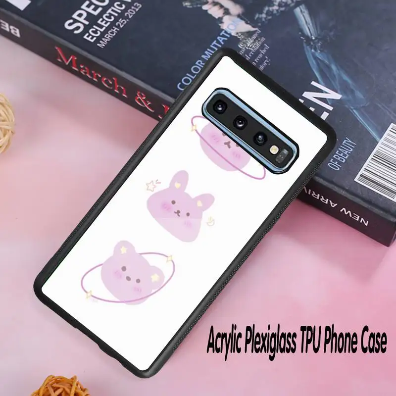 

Cartoon Rabbit luxury brand case coque fundas for samsung galaxy S8 S9 S10e S20 PLUS J6 J600 cases cover