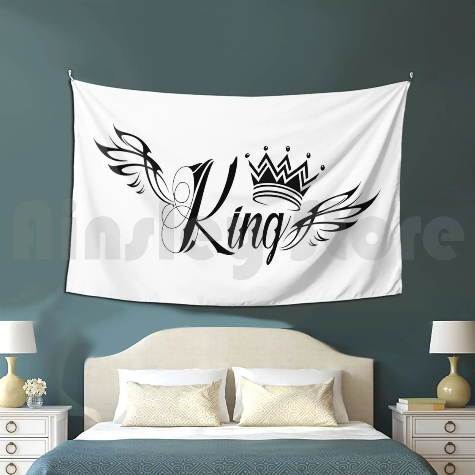 

King Baby-My King Tapestry Living Room Bedroom What Is The Story My King You Are My Husband And My King My Baby My