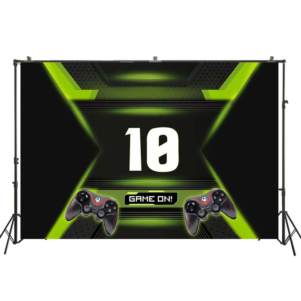 

Геймпад игра на детскую душевую ткань задний фон для фотосъемки десертный стол стены декорации баннер