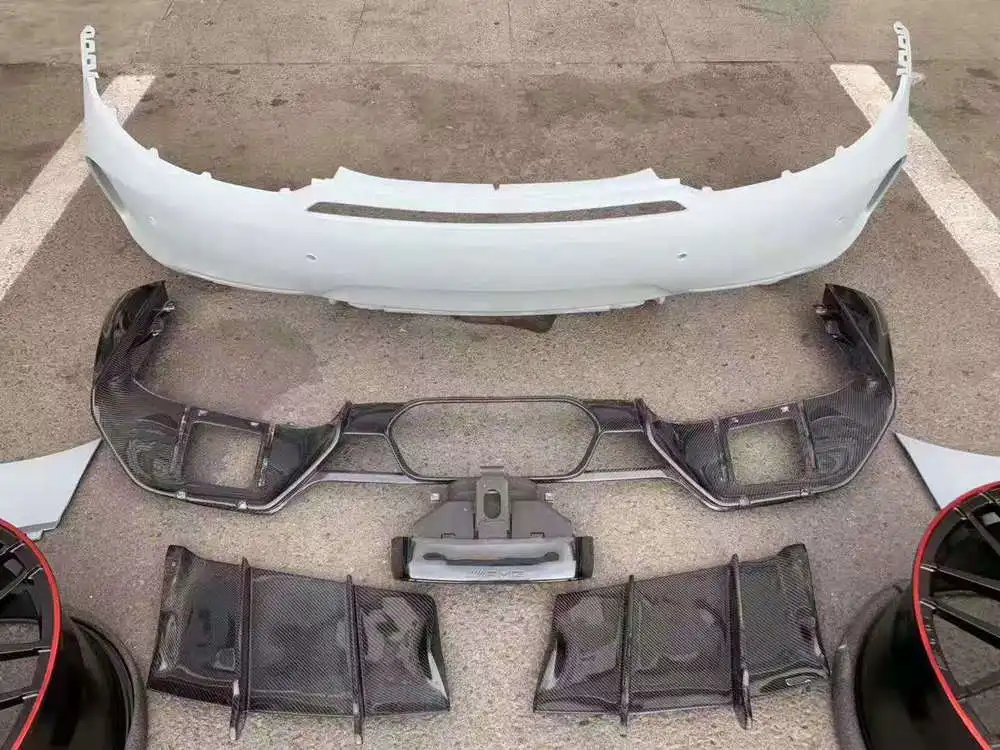 GTR bodykit auto PP body kits для Benz AMG GT GTS GTC to (передний бампер + задний боковые юбки спойлер) |