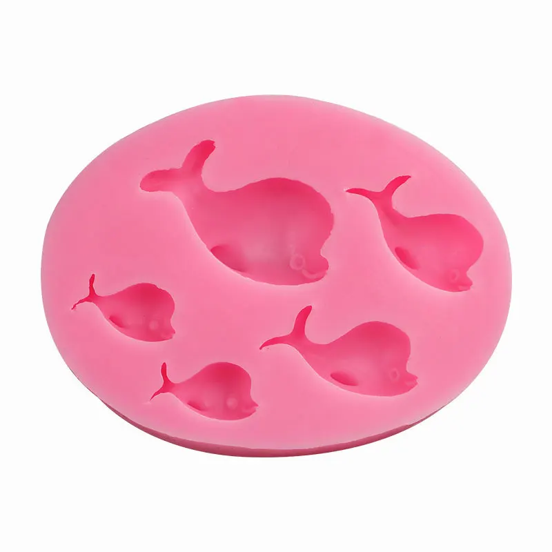 

Силиконовая форма в виде дельфина для шоколадного торта, формы для помадки для украшения торта