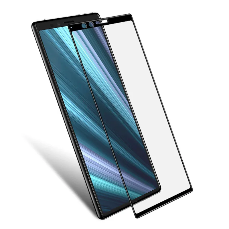 IMAK полное покрытие для Sony Xperia 1 закаленное стекло 10 протектор экрана