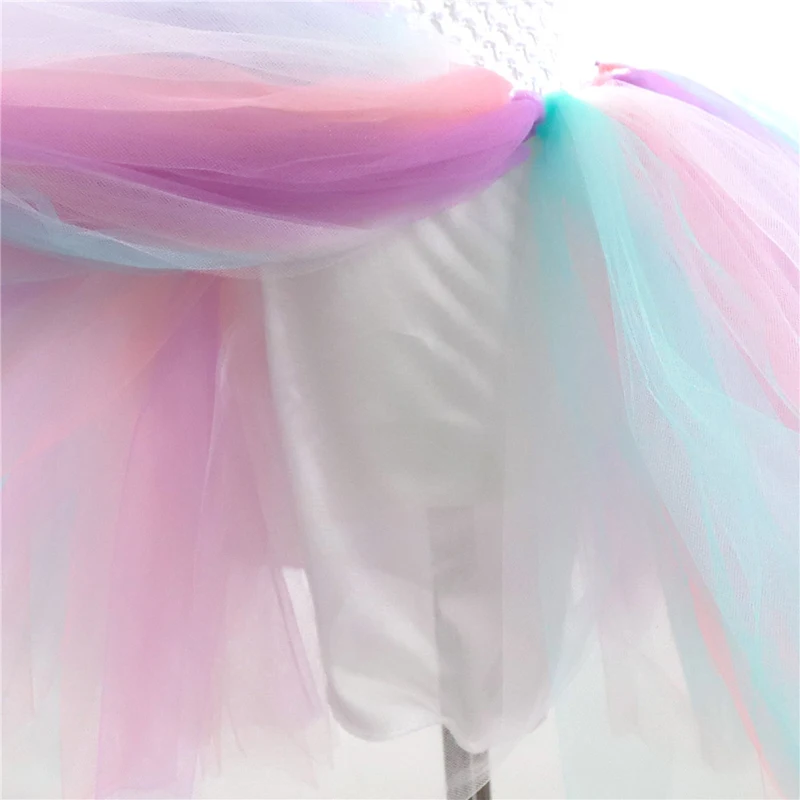 Платье-пачка для девочек с единорогом цветами дня рождения Хэллоуина 2021 | Детская