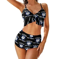 paramedic bikini swimsuit adjustable wholesale 2 piece swimwear young print swim bathing suit