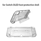 Прозрачный жесткий чехол из поликарбоната, защитный чехол, прозрачный чехол для консоли Nintendo Switch Oled Joy-Con, защитная задняя крышка контроллера