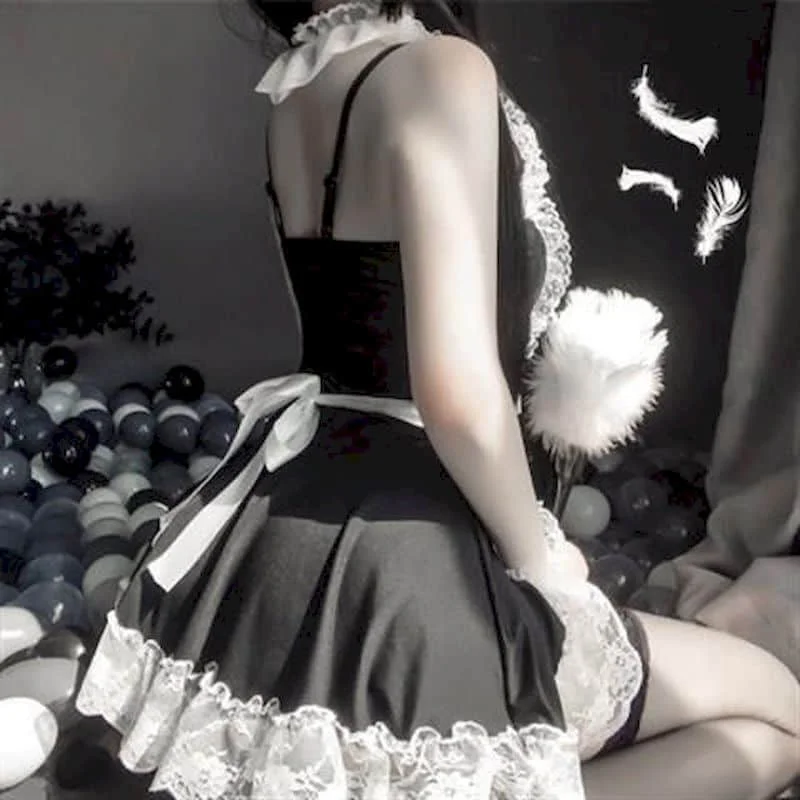 Сексуальное женское нижнее белье для косплея Эротическое порно наряд горничной