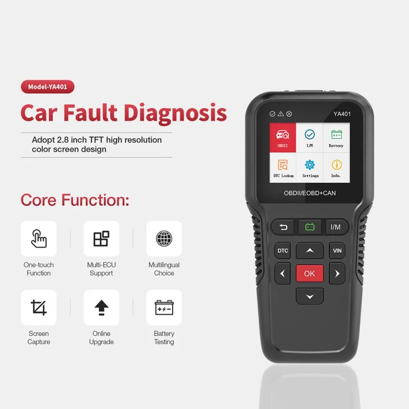 

Code Reader Scanner Tool Support Free Update Full OBD2 Functions Battery Check PK KW850 CR3008 Auto Code Scanner 2020