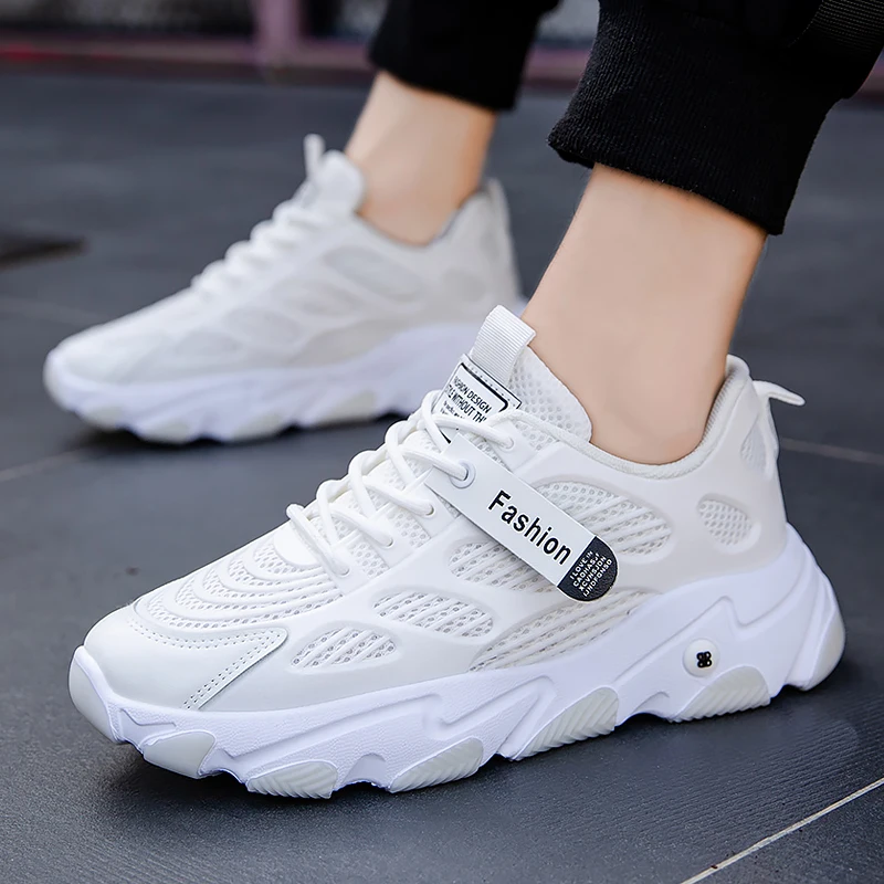 

2020 New Running Shoes for Men Sneakers Air Mesh Running Shoes Lightweight Cushioning Outdoor Walking Sport Shoes Size 39-44