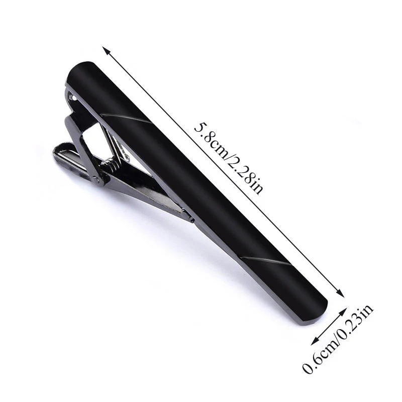 1 шт Красочные зажим для галстука мужчин Металл Серебро Золото Синий простой бар