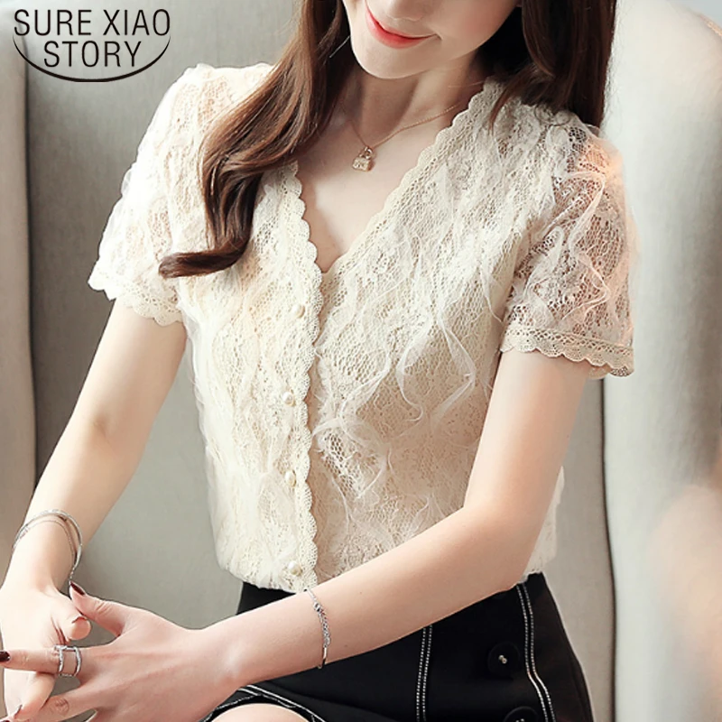 Повседневная однотонная блузка с v-образным вырезом модная женская и топы