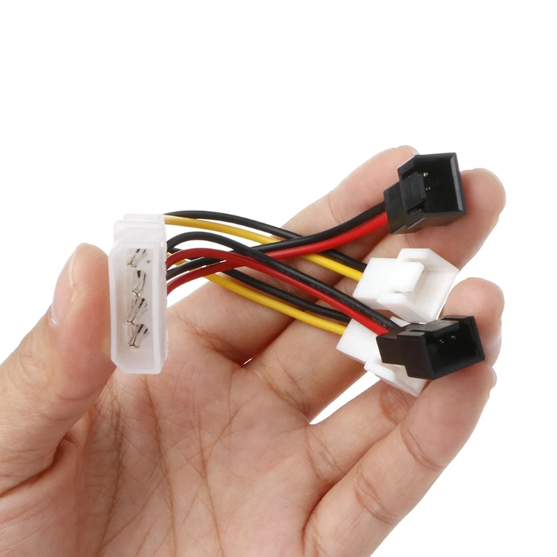 IDE/SATA Molex 4 Pin к 4X 3 контактный TX3 чехол Вентилятор охлаждения Мощность адаптер