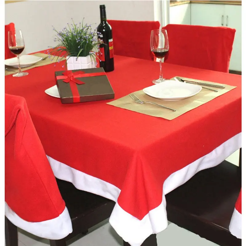 Поставка рождественских украшений прямоугольная Рождественская скатерть для