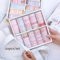1020pcs adhesive tapes stickers decorative stationery tapes black foiled washi tape japanese paper diy planner masking tape