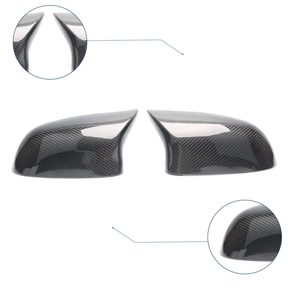 

2pcs/set Carbon Fiber Rear Mirror Cover Car Mirror Housing Rearview Mirror Replacement Cover Car Modification Part