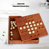 board game single noble chess wooden childrens educational toys independent diamond chess ancient chinese kong ming chess