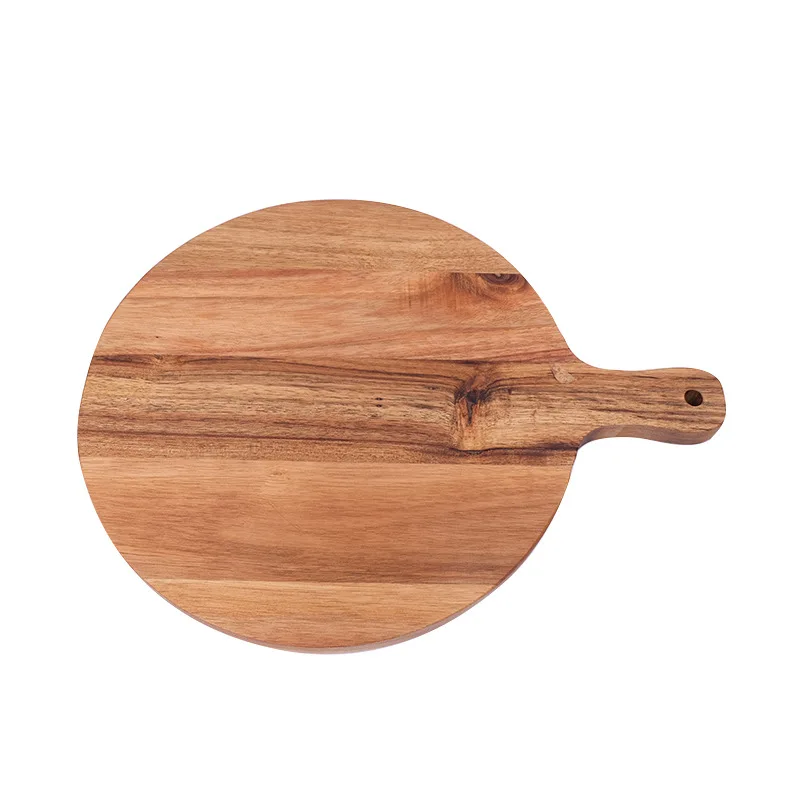 

Solid wood tray pizza board cutting board wooden chopping board bread board acacia wood western restaurant tray dried fruit tray