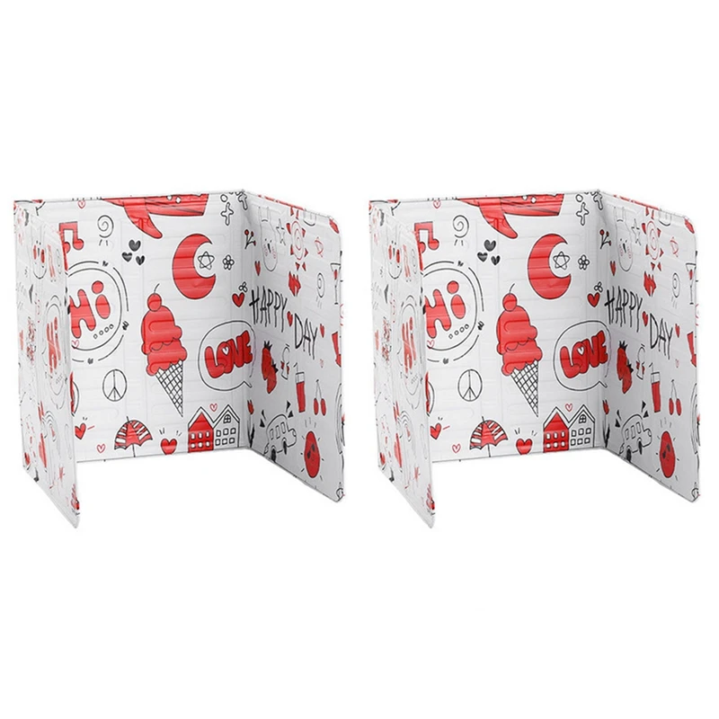 

Складная Алюминиевая заслонка для кухонной газовой плиты, защита от разбрызгивания кухонного масла при жарке