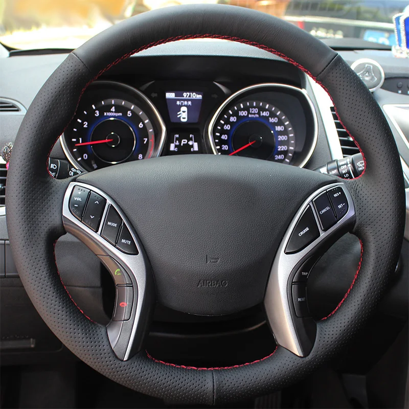 CARDAK искусственная кожа с ручной строчкой для Hyundai Elantra 2011-2016 Avante i30 2012-2016