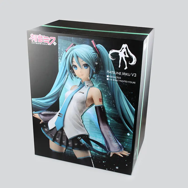B With color box Аниме Сексуальная свободная B-style Figma 394 200# Hatsune Miku V4X вокал Ver милые игрушки для девочек ПВХ фигурка Коллекционная модель LELAKAYA - Цвет: B With color box