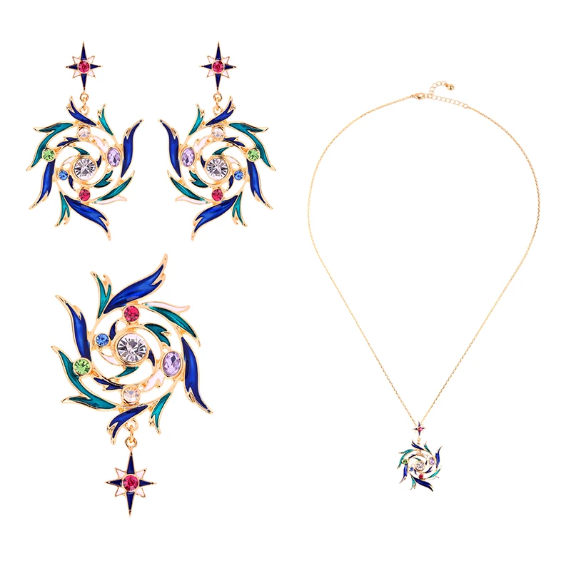 Новинка лета 2019 комплекты ювелирных изделий серьги с оливковой веткой