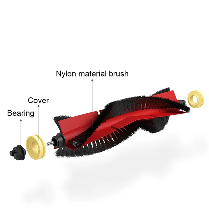 

4xDetachable Main Brush+8xOrange 6-Arm Side Brush+8xFilter+2xCleaning Brush for Xiaomi / Roborock S50 S51 S55 S5 S6 Robot Vacuum