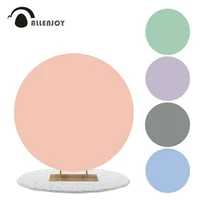 allenjoy custom round background pure light solid colors baby shower birthday wedding party supplies backdrop cover decoration