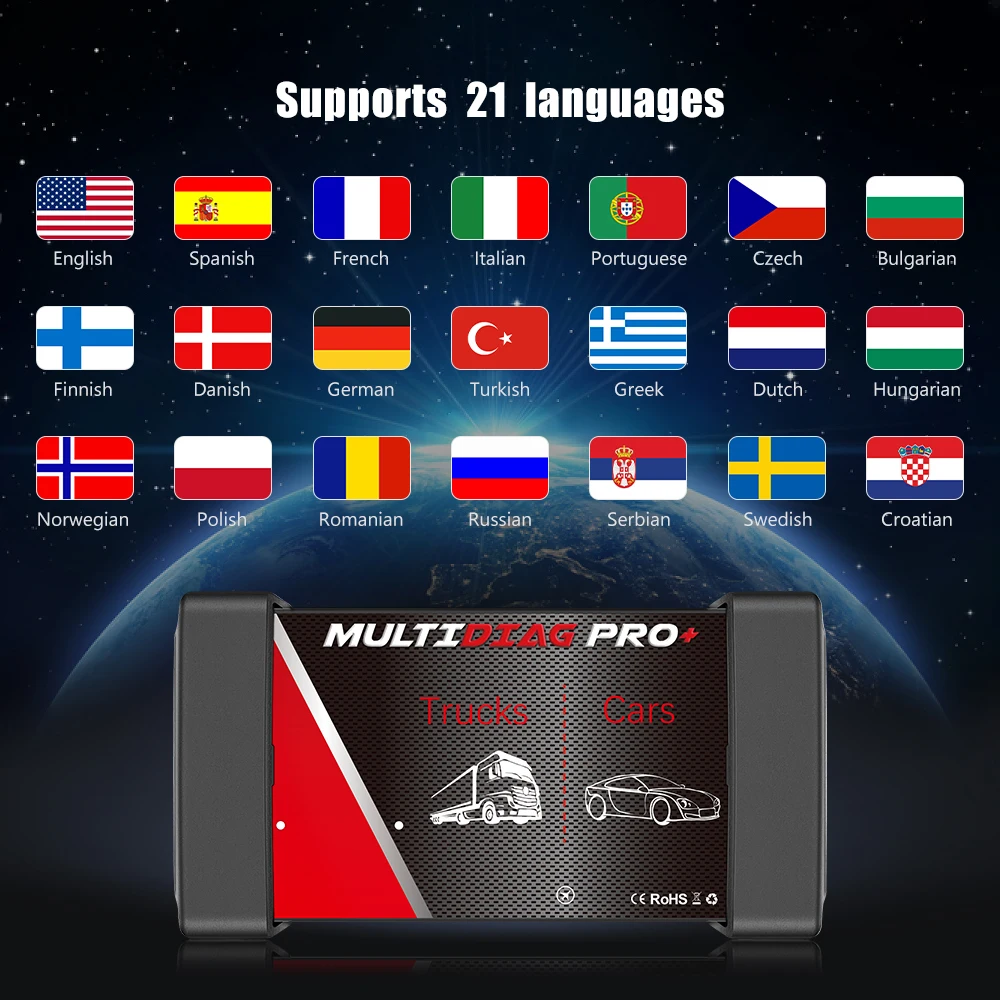 Автомобильный диагностический интерфейс Multidiag Pro + V3.0 с реле NEC бесплатное Keygen 2020 23