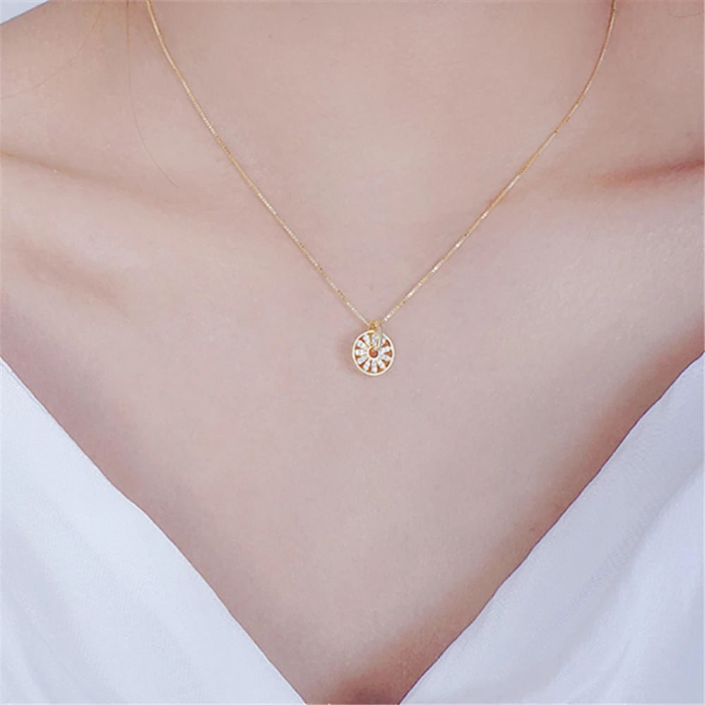 Ожерелье женское из розового золота с фианитами 2019 | Украшения и аксессуары